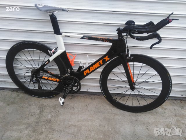 Продавам карбонов шосеен ТТ велосипед Planet X , снимка 2 - Велосипеди - 39538380