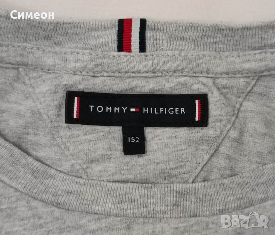 Tommy Hilfiger оригинална блуза ръст 140-152см памучна фланелка, снимка 3 - Детски Блузи и туники - 40178220