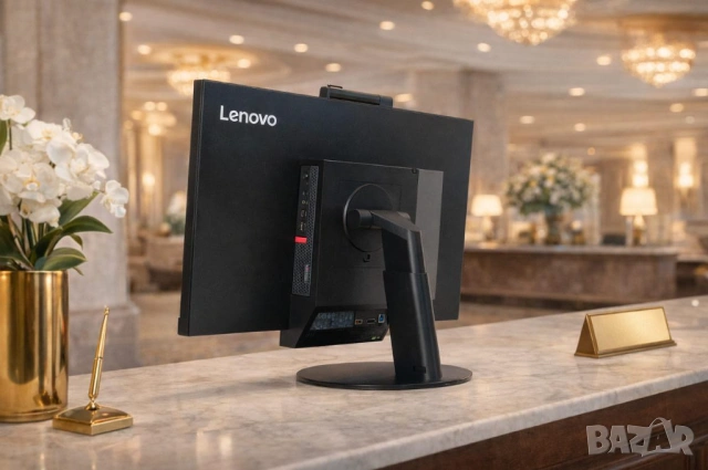 • All in One компютър Lenovo 24" IPS i5-8500T/16GB RAM/256GB SSD, снимка 5 - Работни компютри - 54158702