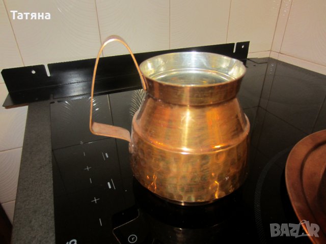 МЕДНИ  СЕРВИЗИ   ЗА КАФЕ С ПОДНОС ;ЧАШИ  ;ДЖЕЗВЕ;ПЕПЕЛНИК; КАНА;КУПА;, снимка 18 - Декорация за дома - 31776571