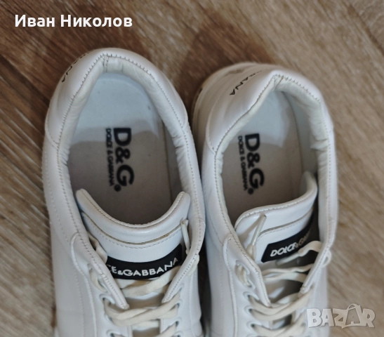 Dolce & Gabbana бели кецове, 26,5см стелка, снимка 6 - Маратонки - 52110530