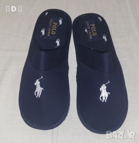 Polo Ralph Lauren нови тъмно сини чехли - 37, снимка 5 - Чехли - 52624720