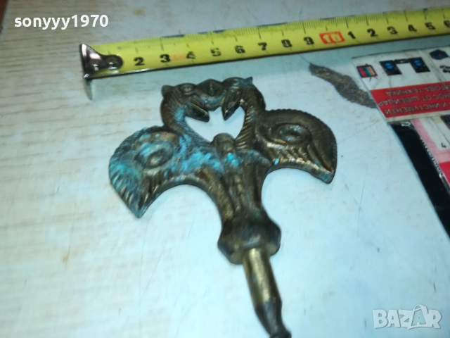 РЕТРО ТИРБУШОН-АНТИКА//ПАТИНА//РЕЛИКВА 0211251429, снимка 18 - Антикварни и старинни предмети - 52263744