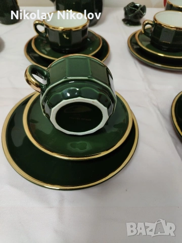 Порцеланов сервиз Vintage Apilko Green Gold , снимка 6 - Сервизи - 53330947