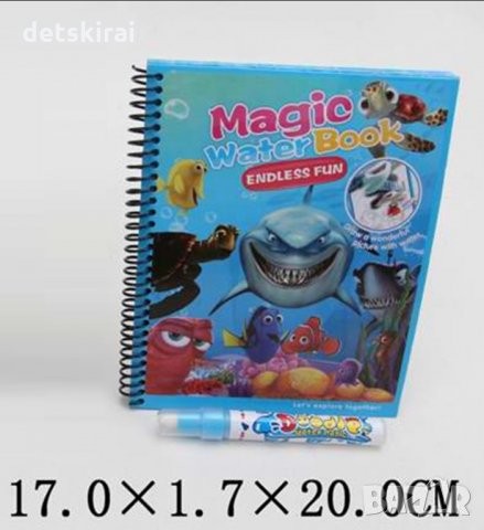 КНИЖКА ЗА ОЦВЕТЯВАНЕ С ВОДА  , снимка 2 - Рисуване и оцветяване - 31449453