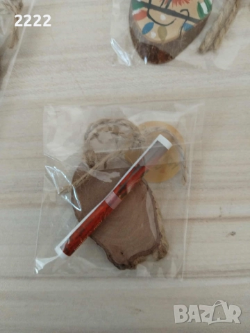 Коледна играчка с късметче ръчно рисувана , снимка 7 - Коледни подаръци - 52225517