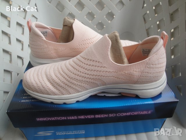 Дамски ежедневни обувки / еспадрили / мокасини Skechers – Go Walk 5, 124250/LTPK, Light Pink, кецове, снимка 9 - Дамски ежедневни обувки - 40653277