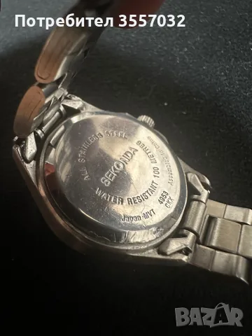 Оригинален дамски часовник Sekonda 100 metres – Син циферблат, снимка 3 - Дамски - 55880043