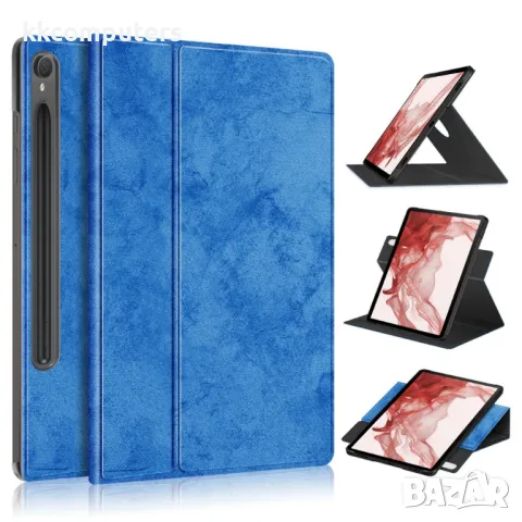 Samsung Galaxy Tab S10 FE Rotary Stand Cover Кожен Калъф и Протектор, снимка 3 - Калъфи, кейсове - 50030623