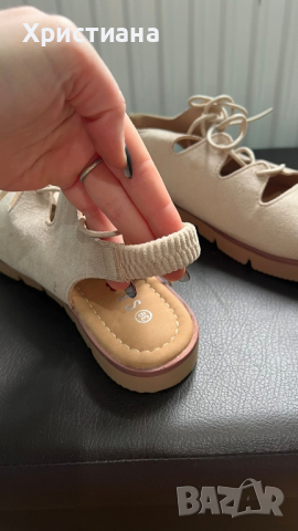 Нови велурени сандали , снимка 2 - Сандали - 44648313