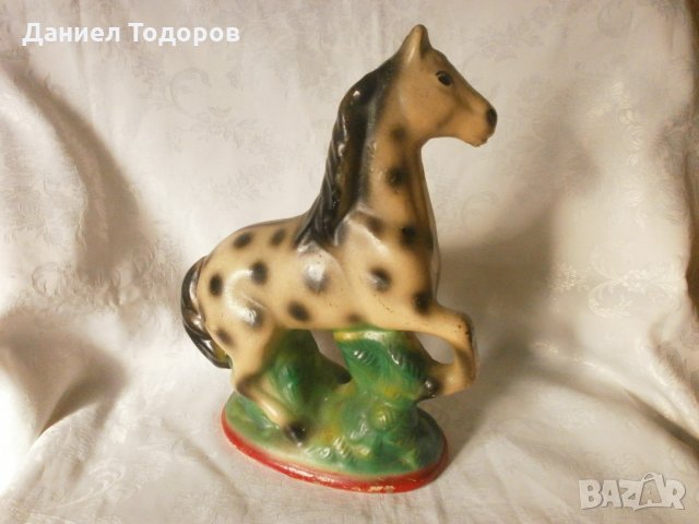 Стара Керамична Фигура, Статуетка на Кон, снимка 5 - Статуетки - 32157669