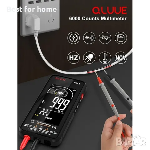 Цифров мултицет QLUUE DM3, снимка 2 - Други инструменти - 47467481