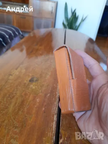 Стара кожена табакера за цигари,калъф #10, снимка 2 - Други ценни предмети - 47805015