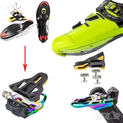 Самозаключващи педали за шосеен велосипед PROMEND Y, SPD-SL + Парчета, снимка 10 - Части за велосипеди - 50073295