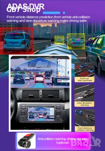 Мултимедия за BMW 3 и M3 Е46 2Din 7-инчa *Android|Carplay | Bluetooth |GPS навигация | Bluetooth |, снимка 7 - Аксесоари и консумативи - 52740856