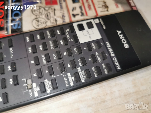 SONY RM-U33AV AUDIO REMOTE-ВНОС SWISS 2112251138, снимка 7 - Ресийвъри, усилватели, смесителни пултове - 52864286