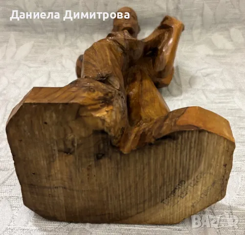 Дървена фигура на музикант, снимка 8 - Статуетки - 50435068