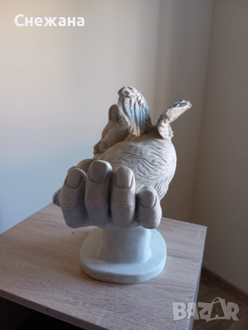 Градинска фигура на котка или за дома много добро запазено състояние , снимка 4 - Градински мебели, декорация  - 52690186