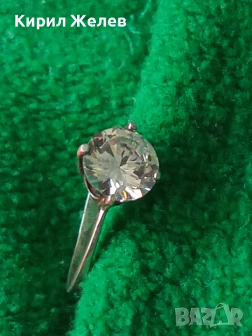 ИЗЯЩЕН Тип ГОДЕЖЕН СРЕБЪРЕН ПРЪСТЕН СРЕБРО S925 с РАЗКОШЕН БЛЕСТЯЩ ЮВЕЛИРНО ФАСЕТИРАН ФИАНИТ 50188, снимка 10 - Пръстени - 50542247