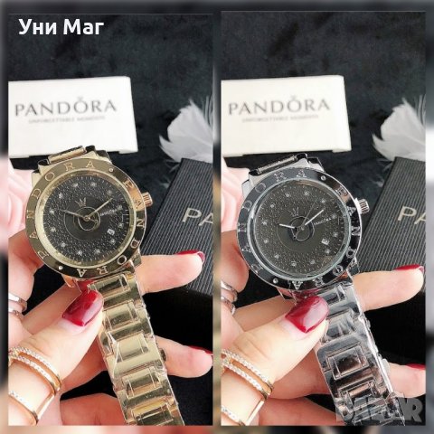 Дамски стилен, ръчен часовник с дата Pandora / Пандора, снимка 1