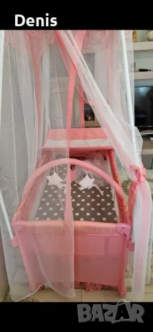 Детска кошара Lorelli Magic Sleep-Princess, розова, снимка 4 - Бебешки легла и матраци - 56136164