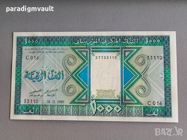 Банкнота - Мавритания - 1000 угия UNC | 1989г.