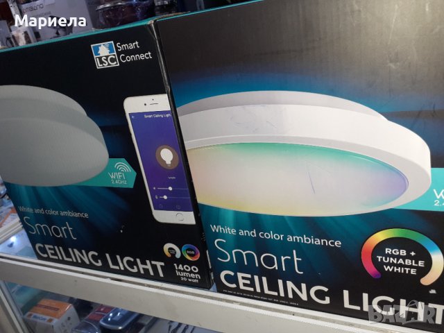 Умен плафон Smart ceiling light ,цветен плафон RGB , димируем LED плафон, снимка 6 - Лампи за таван - 38804066