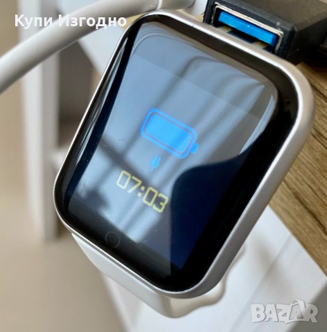 Смарт часовник гривна smart watch bracelet, снимка 7 - Смарт гривни - 40469380