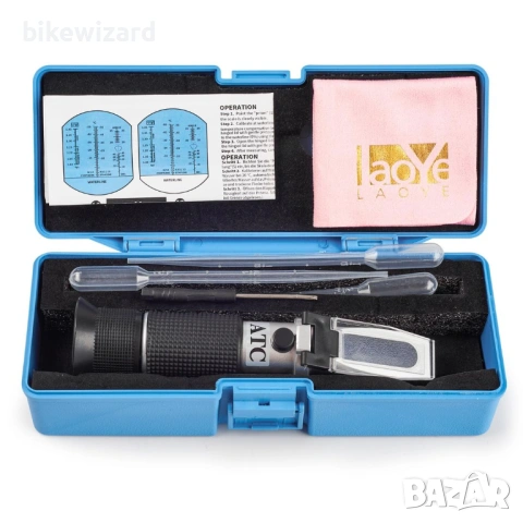 Ръчен рефрактометър LAOYE за тестване на антифриз ,течност на чистачки adblue и Battery Acid  НОВ