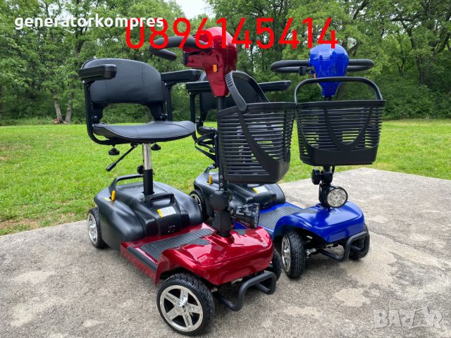 Сгъваема електрическа четириколка – скутер – 350W - Гаранция, снимка 8 - Инвалидни скутери - 40882369