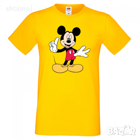 Мъжка тениска Mickey Mouse 9 Подарък,Изненада,Рожден ден, снимка 10 - Тениски - 36576534