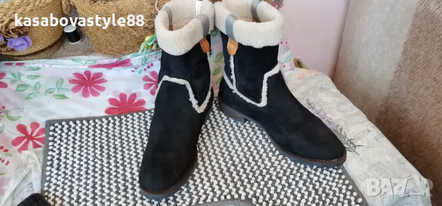 Ботуши Mexx 38 н. Естествен велур , снимка 4 - Дамски ботуши - 47882850