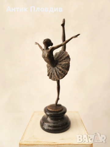Бронзова статуетка балерина – Milo, France, снимка 2 - Статуетки - 51656611
