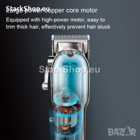 Професионална бръснарска машинка за подстригване DALING, снимка 5 - Друга електроника - 39893521