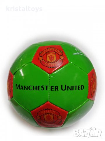 Футболна кожена топка за игра на футбол за фенове на отбор Манчестер юнайтед
