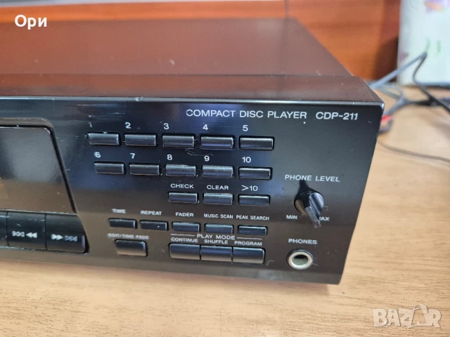 CD player SONY CDP-211, снимка 7 - Ресийвъри, усилватели, смесителни пултове - 50978576