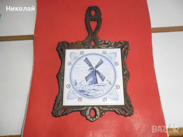 Поставка за горещи съдове , плоча, снимка 2 - Антикварни и старинни предмети - 49007723