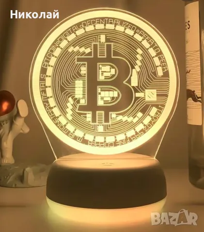 Лед лампа Биткойн в 16 разцветки