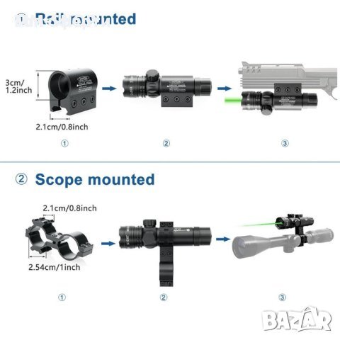 Лазерен прицел за пистолет и пушка, снимка 6 - Оборудване и аксесоари за оръжия - 42267154