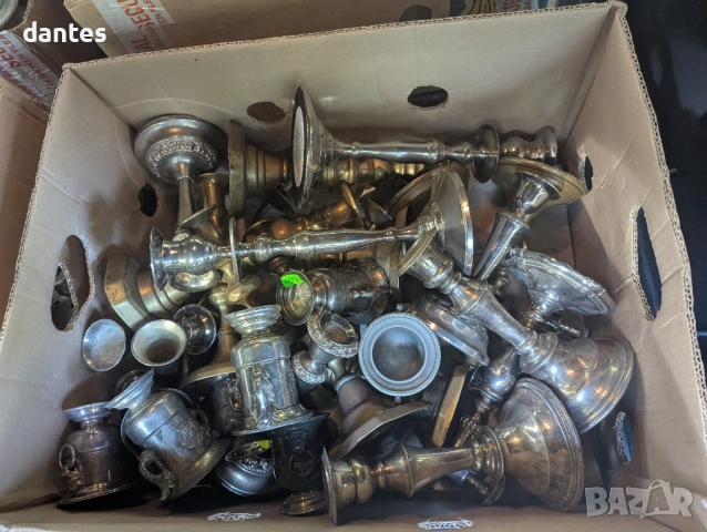 Бронзови съдове, сервизи, чайници, халби, свещници и др. – 222 бр., снимка 8 - Антикварни и старинни предмети - 51816434