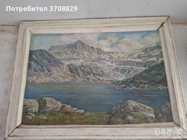 Стара картина Цвета Попова, снимка 1