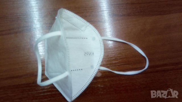 Защитна маска за лице - респиратор KN95 - 5 броя, снимка 3 - Други - 30829155