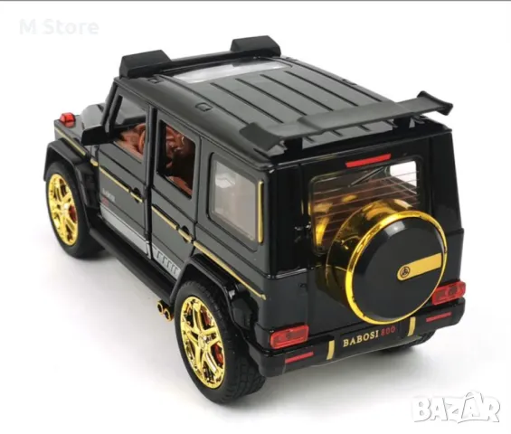 Mercedes G Class - Метален Джип със звук и светлина. Мабащ 1:24, снимка 2 - Коли, камиони, мотори, писти - 48905179