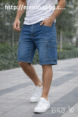 Дънкови карго къси пант - бермуди