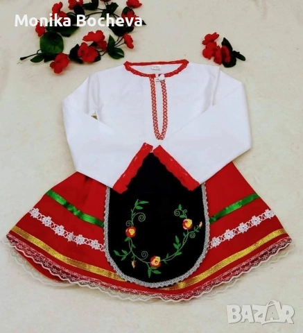 Бебешки и детски народни носии за Лазарица, снимка 16 - Детски комплекти - 53289506