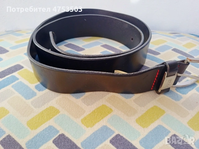 Мъжки колан Hugo Boss естествена кожа , снимка 4 - Колани - 54325295