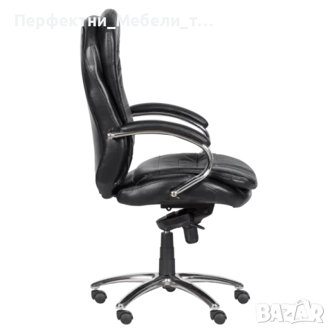 Икономичен мениджерски офис стол до 130 кг. на ПРОМО цена, снимка 2 - Столове за офис - 49463242