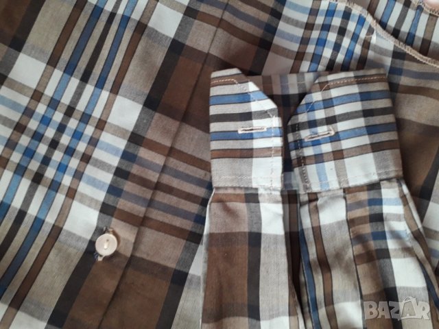 Мъжка риза дълъг ръкав карирана, снимка 4 - Ризи - 30103670