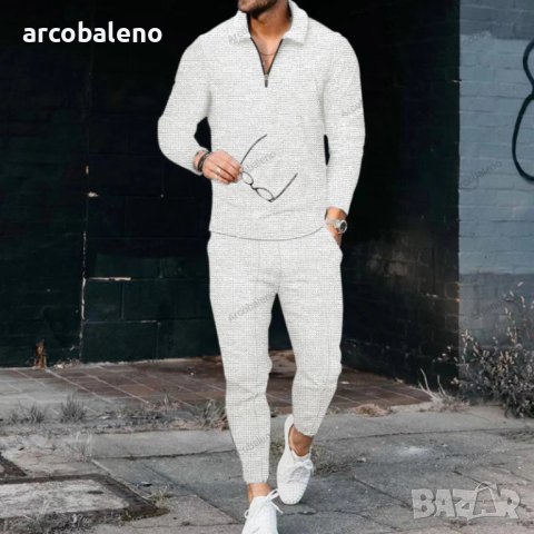 Нов мъжки свободен, втален ежедневен комплект от две части, 5цвята, снимка 8 - Спортни дрехи, екипи - 44151790