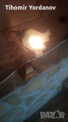 Нощни лампи (месингови)., снимка 4 - Настолни лампи - 54059746